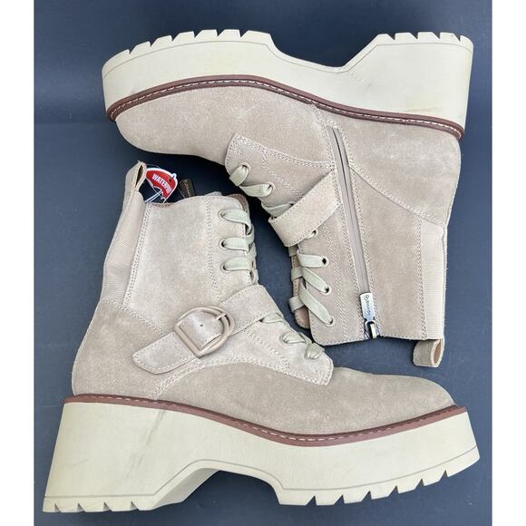 BLONDO Grayce Waterproof Lace-Up Buckled Ankle Booties Women's Size 8.5 US - Picture 9 of 12